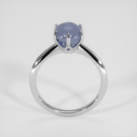 5.21 Ct. Greyish Blue Sapphire Ring, Platinum 950 3