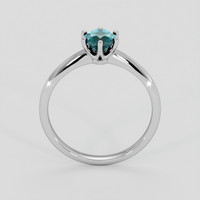 0.81 Ct. Bluish Green Sapphire Ring, Platinum 950 3