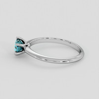0.81 Ct. Bluish Green Sapphire Ring, Platinum 950 4