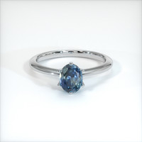 0.66 Ct. Sapphire Ring, Platinum 950 1