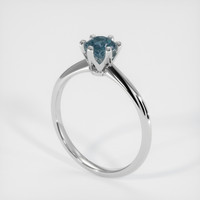 0.77 Ct. Sapphire Ring, Platinum 950 2