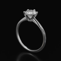 1.58 Ct. White Sapphire Ring, Platinum 950 2