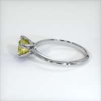 1.17 Ct. Greenish Yellow Sapphire Ring, Platinum 950 4