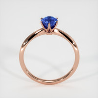 0.96 Ct. Blue Sapphire Ring, 14K Rose Gold 3
