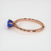 0.96 Ct. Blue Sapphire Ring, 14K Rose Gold 4
