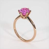2.12 Ct. Sapphire Ring, 14K Rose Gold 2