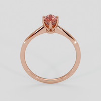 1.20 Ct. Padparadscha Sapphire Ring, 14K Rose Gold 3