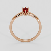 0.48 Ct. Ruby Ring, 14K Rose Gold 3