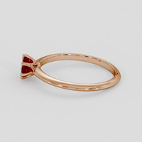 0.48 Ct. Ruby Ring, 14K Rose Gold 4