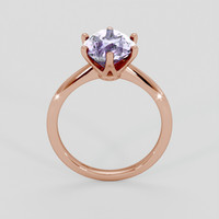 4.51 Ct. Violet Sapphire Ring, 14K Rose Gold 3