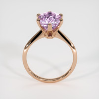 3.50 Ct. Purplish Pink Sapphire Ring, 14K Rose Gold 3