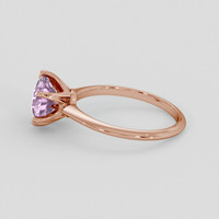 2.64 Ct. Pinkish Purple Sapphire Ring, 14K Rose Gold 4