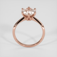 3.55 Ct. Padparadscha Sapphire Ring, 14K Rose Gold 3