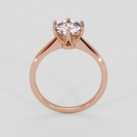 2.40 Ct. Peach Sapphire Ring, 14K Rose Gold 3