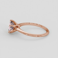 2.40 Ct. Peach Sapphire Ring, 14K Rose Gold 4