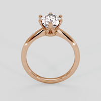 3.28 Ct. Peach Sapphire Ring, 14K Rose Gold 3