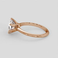 3.28 Ct. Peach Sapphire Ring, 14K Rose Gold 4