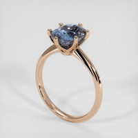 3.93 Ct. Bi Color Sapphire Ring, 14K Rose Gold 2
