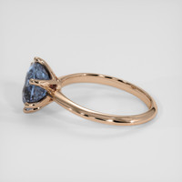 3.93 Ct. Bi Color Sapphire Ring, 14K Rose Gold 4