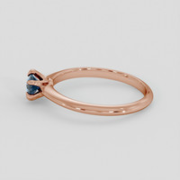 0.38 Ct. Bluish Green Sapphire Ring, 14K Rose Gold 4