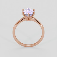 3.01 Ct. Purple Sapphire Ring, 14K Rose Gold 3