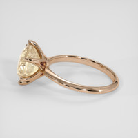 4.58 Ct. Peach Sapphire Ring, 14K Rose Gold 4