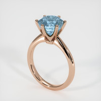 3.24 Ct. Sapphire Ring, 14K Rose Gold 2