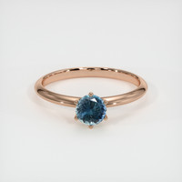 0.55 Ct. Sapphire Ring, 14K Rose Gold 1