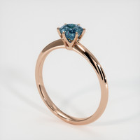 0.55 Ct. Sapphire Ring, 14K Rose Gold 2