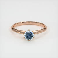0.58 Ct. Sapphire Ring, 14K Rose Gold 1