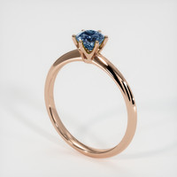 0.58 Ct. Sapphire Ring, 14K Rose Gold 2
