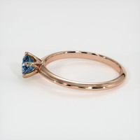 0.58 Ct. Sapphire Ring, 14K Rose Gold 4