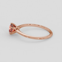 1.20 Ct. Padparadscha Sapphire Ring, 18K Rose Gold 4