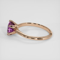 2.10 Ct. Purplish Pink Sapphire Ring, 18K Rose Gold 4
