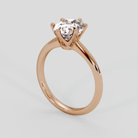 3.28 Ct. Peach Sapphire Ring, 18K Rose Gold 2