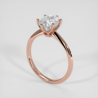 3.35 Ct. White Sapphire Ring, 18K Rose Gold 2
