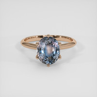 3.93 Ct. Bi Color Sapphire Ring, 18K Rose Gold 1