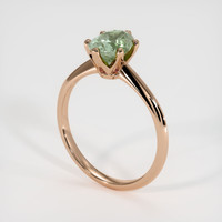 1.74 Ct. Green Sapphire Ring, 18K Rose Gold 2