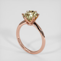 4.16 Ct. Bi Color Sapphire Ring, 18K Rose Gold 2