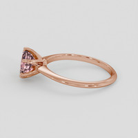2.19 Ct. Peach Sapphire Ring, 18K Rose Gold 4