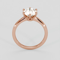 3.03 Ct. Peach Sapphire Ring, 18K Rose Gold 3
