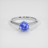 1.44 Ct. Blue Sapphire Ring, 10K White Gold 1