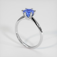 1.44 Ct. Blue Sapphire Ring, 10K White Gold 2
