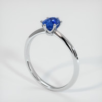 0.96 Ct. Blue Sapphire Ring, 10K White Gold 2