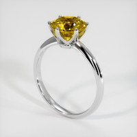 2.10 Ct. Yellowish Green Sphene (Titanite) Ring, 10K White Gold 2