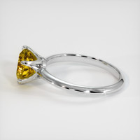 2.10 Ct. Yellowish Green Sphene (Titanite) Ring, 10K White Gold 4
