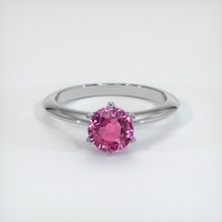 1.56 Ct. Pink Sapphire Ring, 10K White Gold 1