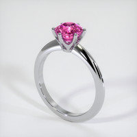 1.56 Ct. Pink Sapphire Ring, 10K White Gold 2