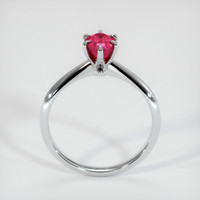 1.08 Ct. Pinkish Red Ruby Ring, 10K White Gold 3
