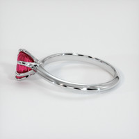 1.08 Ct. Pinkish Red Ruby Ring, 10K White Gold 4